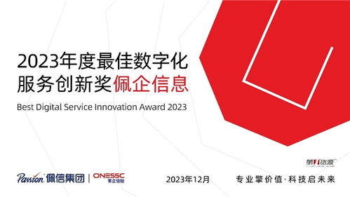 佩信集团旗下佩企信息荣膺年度最佳数字化服务创新奖，引领数字内容制作新篇章